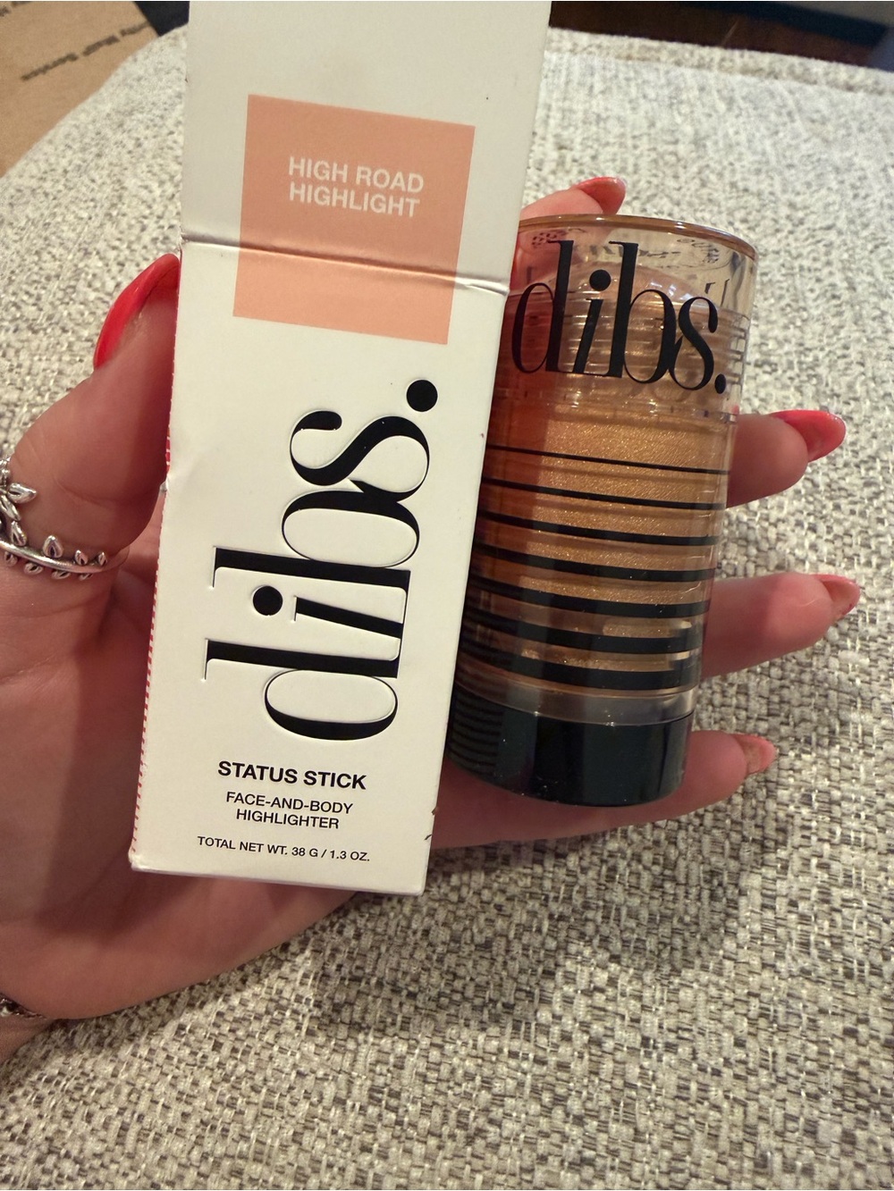 DIBS Status Stick Face & Body Highlighter - High Road (Champagne Gold)